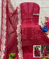 Adan Inlay Premium 25 By Deepsy Pure Cotton Embroidery Work Top With Bottom Dupatta Online Wholesale  